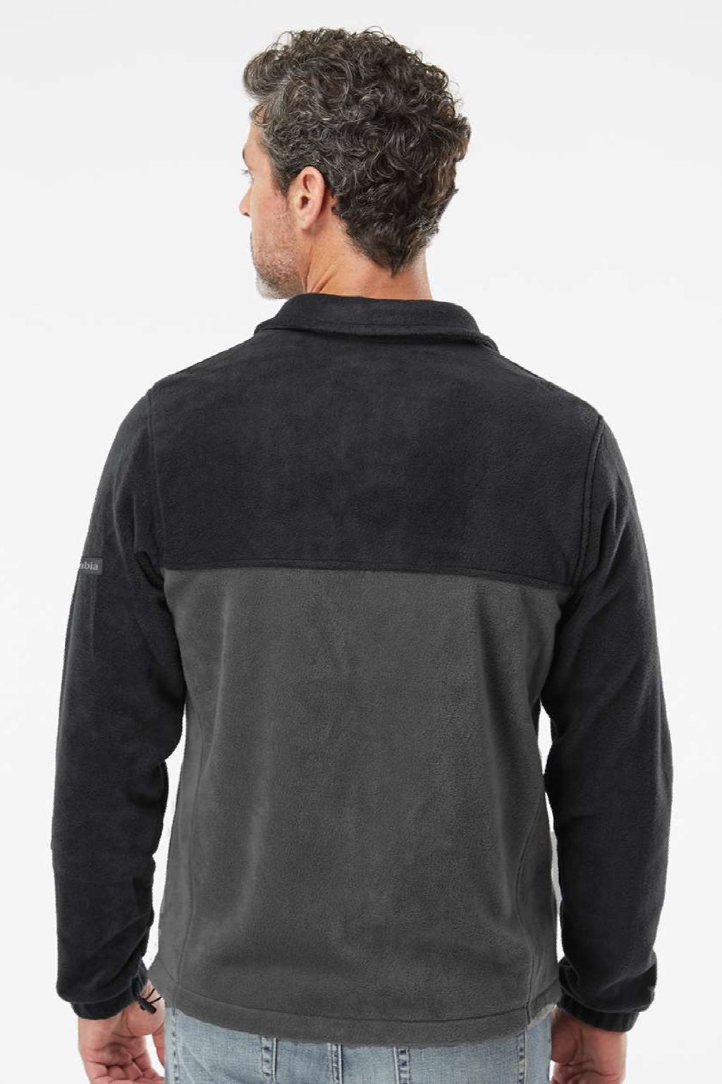Columbia 212478 Mens Steens Mountain 2.0 Full Zip Jacket Black/Grill Grey Model Back