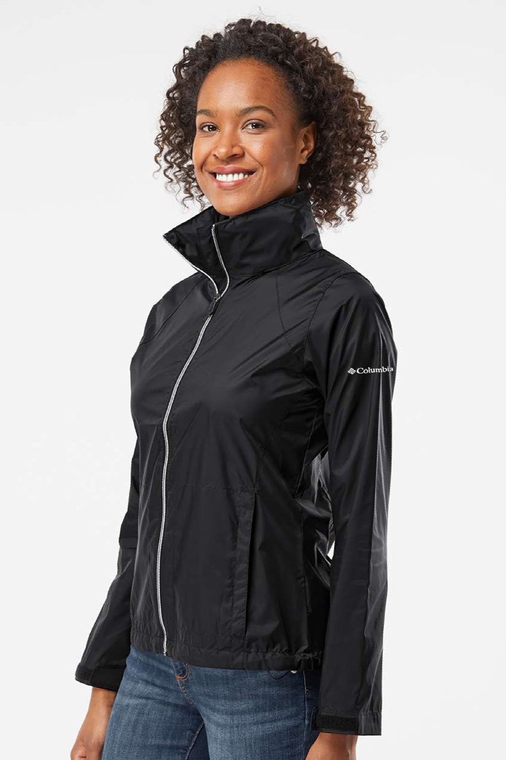 Columbia 212494 Womens Switchback III Full Zip Jacket Black Model Side