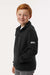 Columbia 212479 Youth Steens Mountain II Fleece Full Zip Jacket Black Model Side