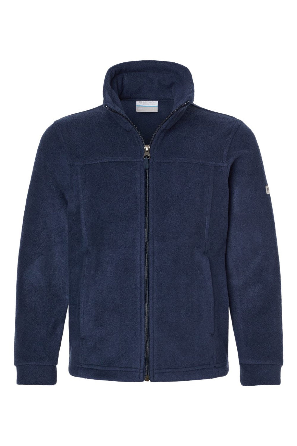 Columbia 212479 Youth Steens Mountain II Fleece Full Zip Jacket Collegiate Navy Blue Flat Front