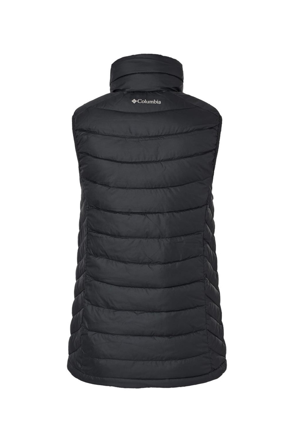 Columbia 212492 Womens Powder Lite Full Zip Vest Black Flat Back