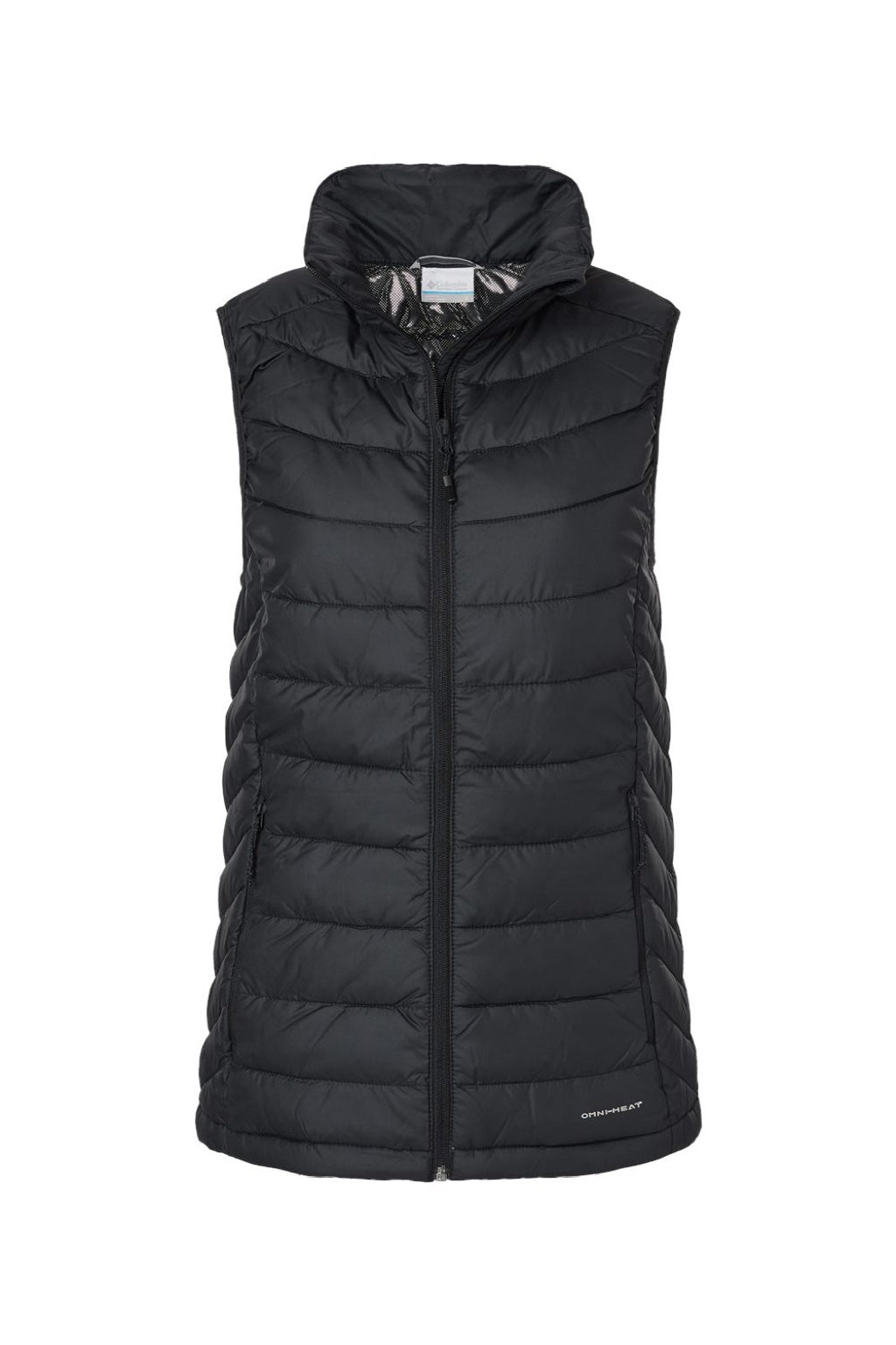 Columbia 212492 Womens Powder Lite Full Zip Vest Black Flat Front