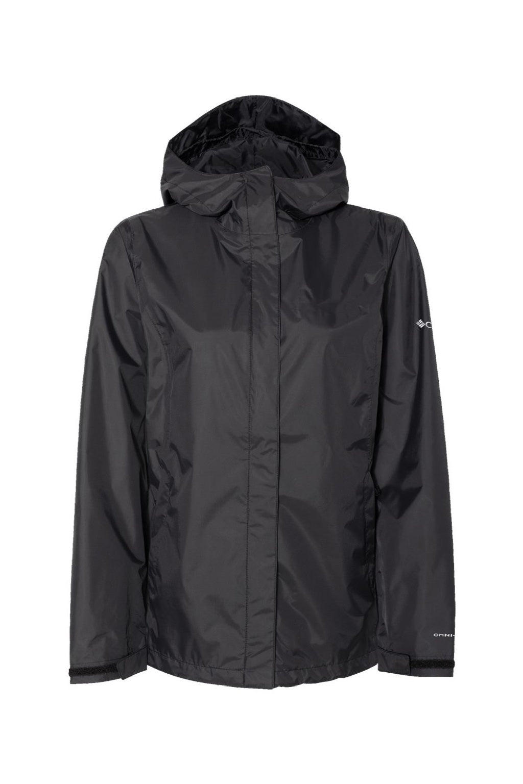 Columbia 212481 Mens Arcadia II Full Zip Hooded Jacket Black Flat Front