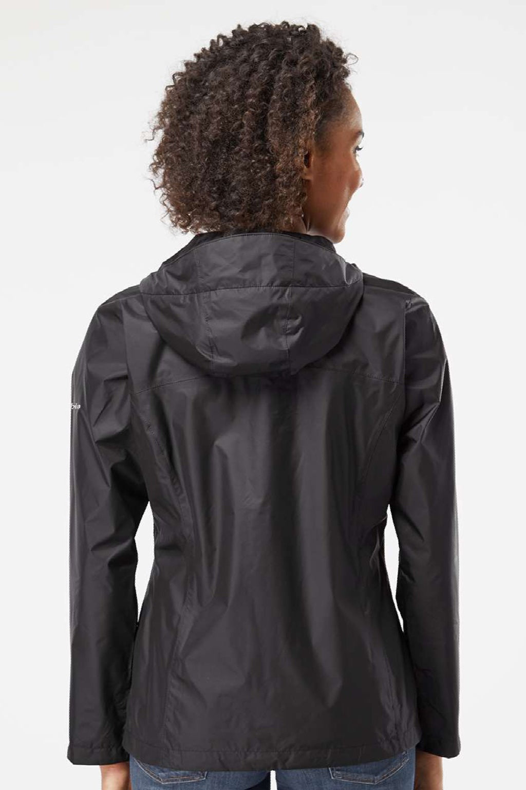 Columbia 212481 Mens Arcadia II Full Zip Hooded Jacket Black Model Back