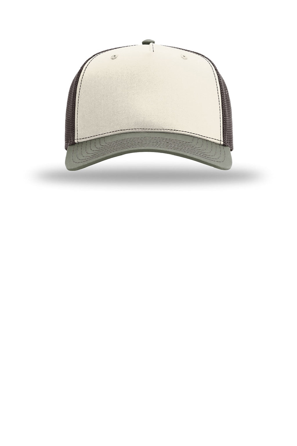 Richardson Hats 112FPC Mens Champ Snapback Trucker Hat Birch/Brown/Loden Flat Front