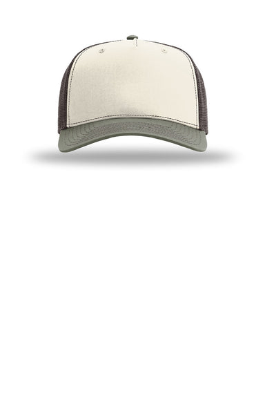 Richardson Hats 112FPC Mens Champ Snapback Trucker Hat Birch/Brown/Loden Flat Front