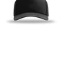 Richardson Hats Mens Champ Snapback Trucker Hat - Black - NEW