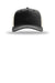 Richardson Hats 112FPC Mens Champ Snapback Trucker Hat Black/Birch Flat Front