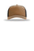 Richardson Hats 112FPC Mens Champ Snapback Trucker Hat Caramel Brown/Black Flat Front