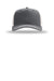 Richardson Hats 112FPC Mens Champ Snapback Trucker Hat Charcoal Grey/Ice Grey Flat Front