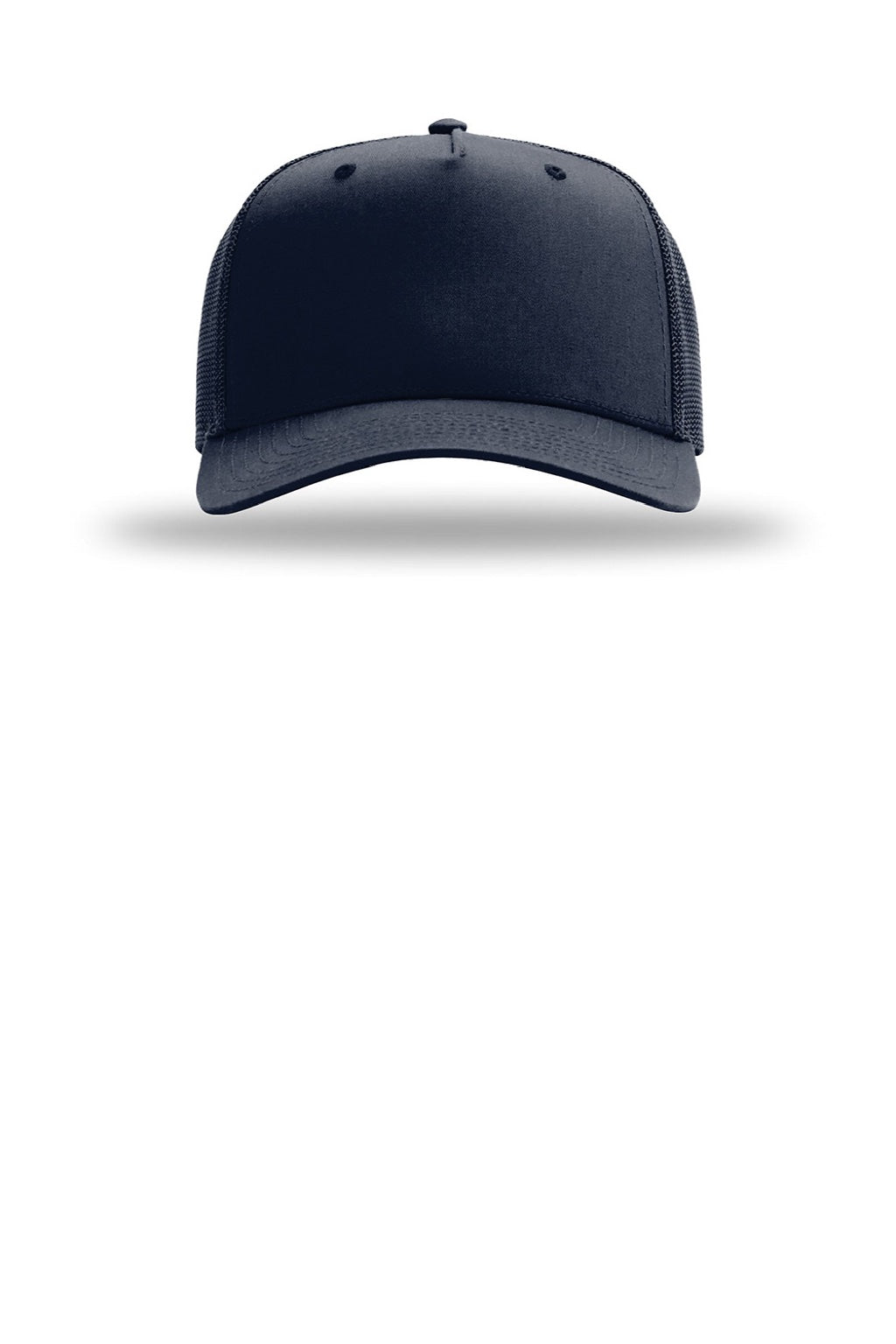 Richardson Hats 112FPC Mens Champ Snapback Trucker Hat Navy Blue Flat Front
