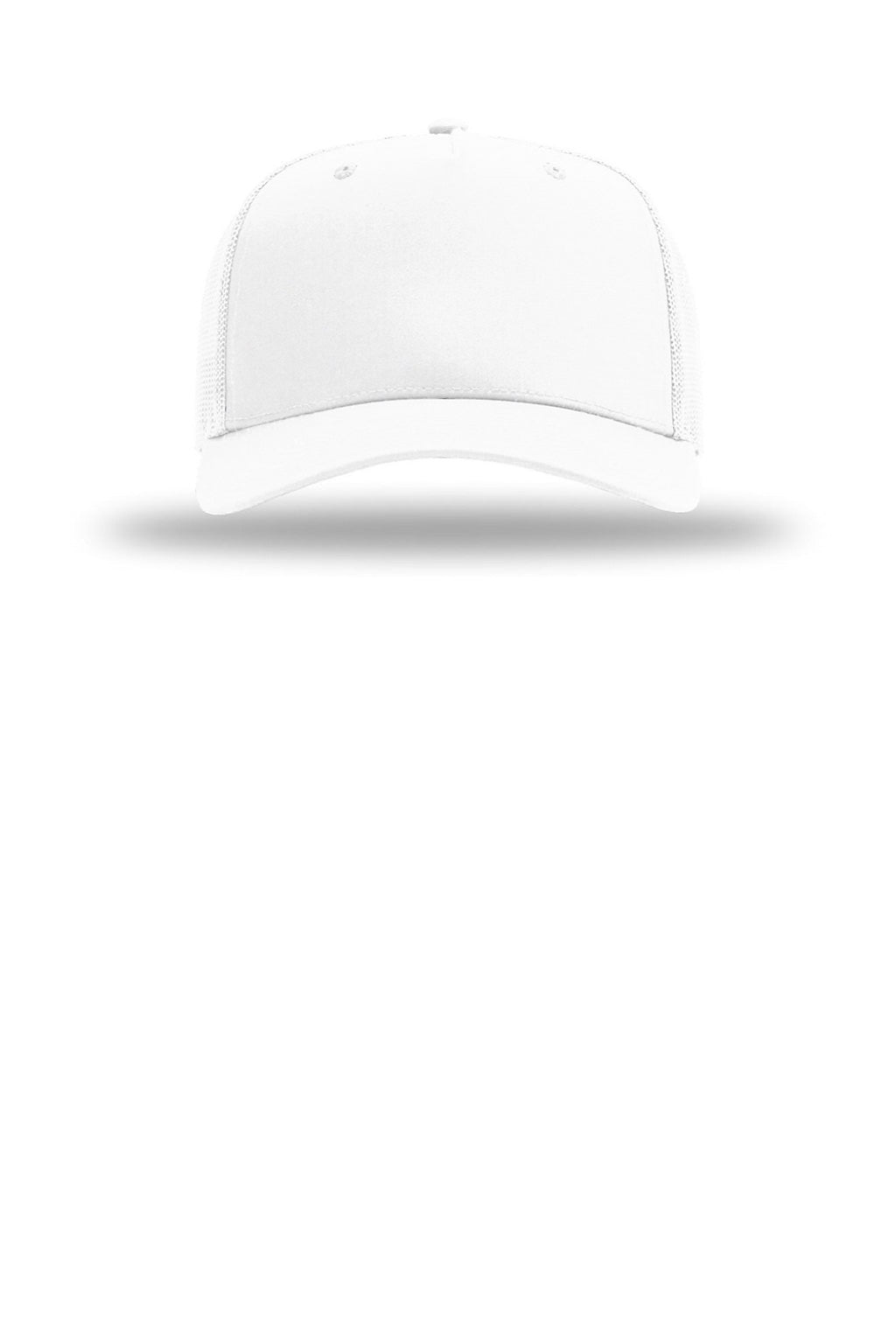 Richardson Hats 112FPC Mens Champ Snapback Trucker Hat White Flat Front