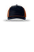 Richardson Hats 112FPR Mens Adjustable Trucker Rope Hat Navy Blue/Dark Orange/Dark Orange Flat Front