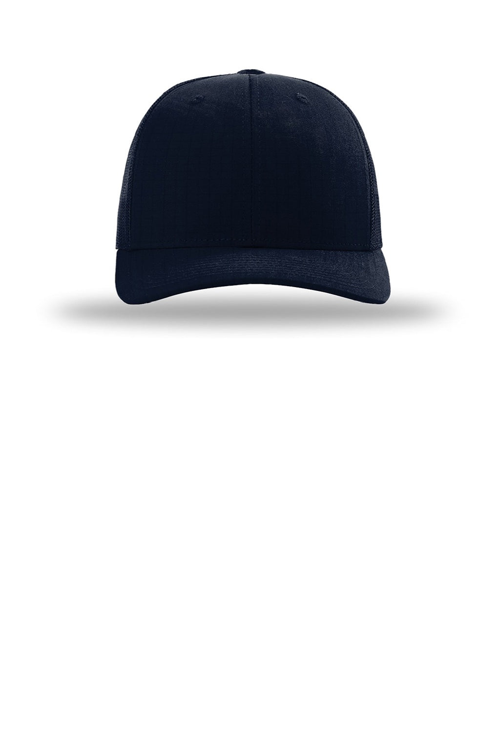 Richardson Hats 112T Mens Tactical Snapback Trucker Hat Navy Blue Flat Front