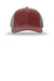 Richardson Hats 112WH Mens Hawthorne Snapback Hat Burnt Red/Charcoal Grey Flat Front