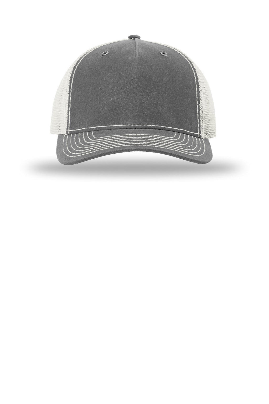 Richardson Hats 112WH Mens Hawthorne Snapback Hat Rhino/Light Grey Flat Front