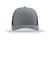 Richardson Hats 112 Mens Snapback Trucker Hat Heather Grey/Navy Blue Flat Front