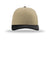 Richardson Hats 112 Mens Snapback Trucker Hat Khaki/Khaki/Black Flat Front