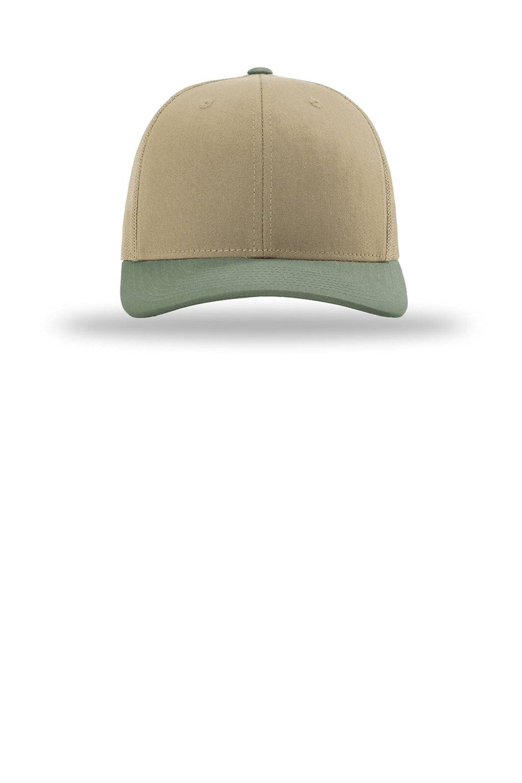 Richardson Hats 112 Mens Snapback Trucker Hat Khaki/Khaki/Loden Flat Front