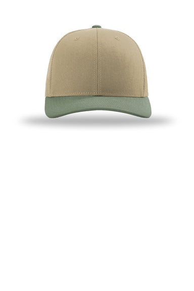 Richardson Hats 112 Mens Snapback Trucker Hat Khaki/Khaki/Loden Flat Front
