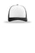 Richardson Hats 112 Mens Snapback Trucker Hat White/Black/Black Flat Front