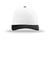 Richardson Hats 112 Mens Snapback Trucker Hat White/White/Black Flat Front