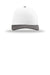 Richardson Hats 112 Mens Snapback Trucker Hat White/White/Charcoal Flat Front