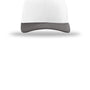 Richardson Hats Mens Snapback Trucker Hat - White/White/Charcoal