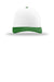 Richardson Hats 112 Mens Snapback Trucker Hat White/White/Kelly Green Flat Front