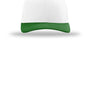 Richardson Hats Mens Snapback Trucker Hat - White/White/Kelly Green