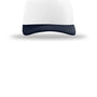 Richardson Hats Mens Snapback Trucker Hat - White/White/Navy Blue