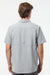 Columbia 212484 Mens PFG Slack Tide Button Down Short Sleeve Camp Shirt Cool Grey Model Back