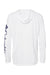 Columbia 212482 Mens PFG Terminal Tackle Long Sleeve Hooded T-Shirt Hoodie White/Nightshade Blue Flat Back
