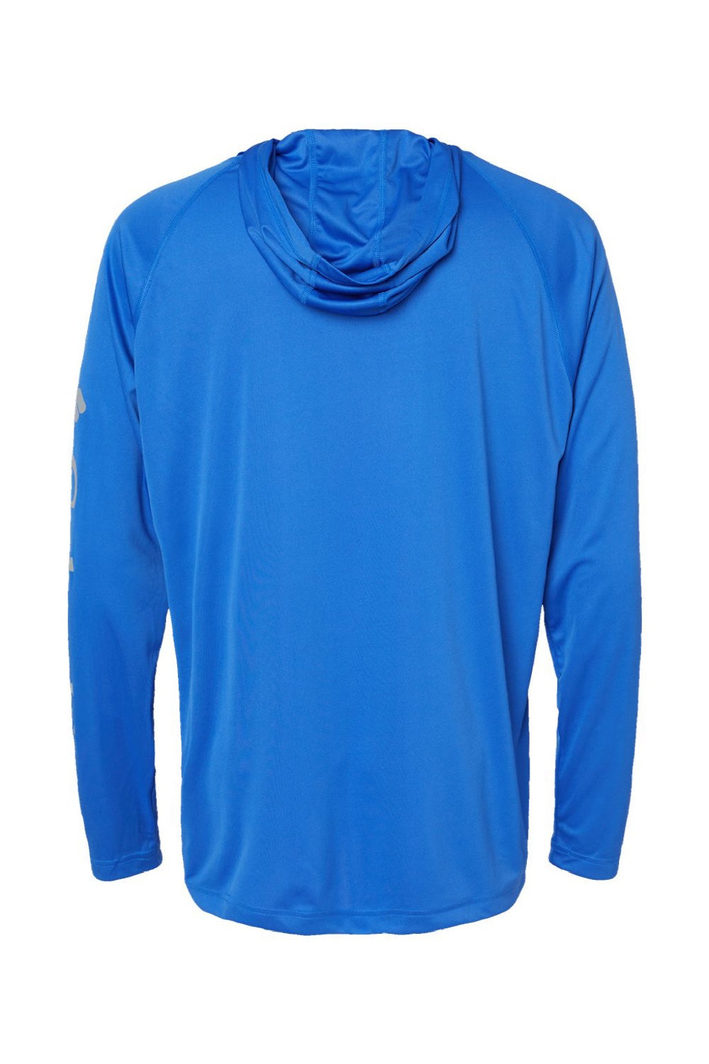 Columbia 212482 Mens PFG Terminal Tackle Long Sleeve Hooded T-Shirt Hoodie Vivid Blue/Cool Grey Flat Back