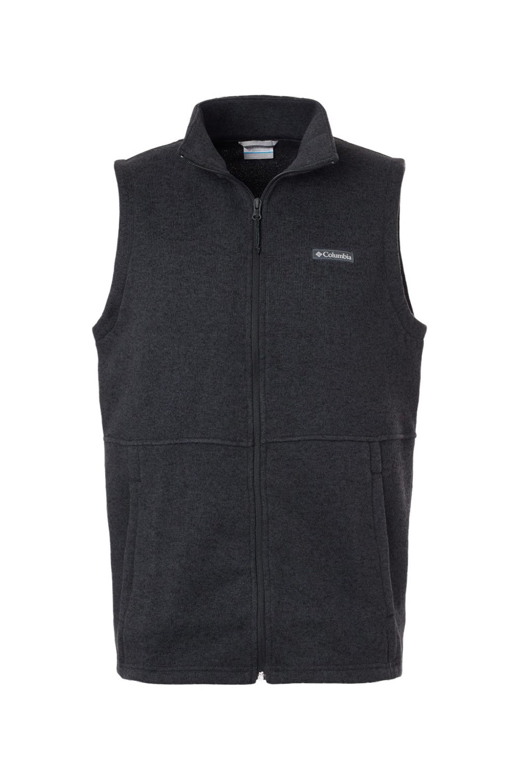 Columbia 209575 Mens Alto Pass Fleece Full Zip Vest Black Flat Front