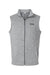 Columbia 209575 Mens Alto Pass Fleece Full Zip Vest Heather City Grey Flat Front