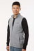 Columbia 209575 Mens Alto Pass Fleece Full Zip Vest Heather City Grey Model Side