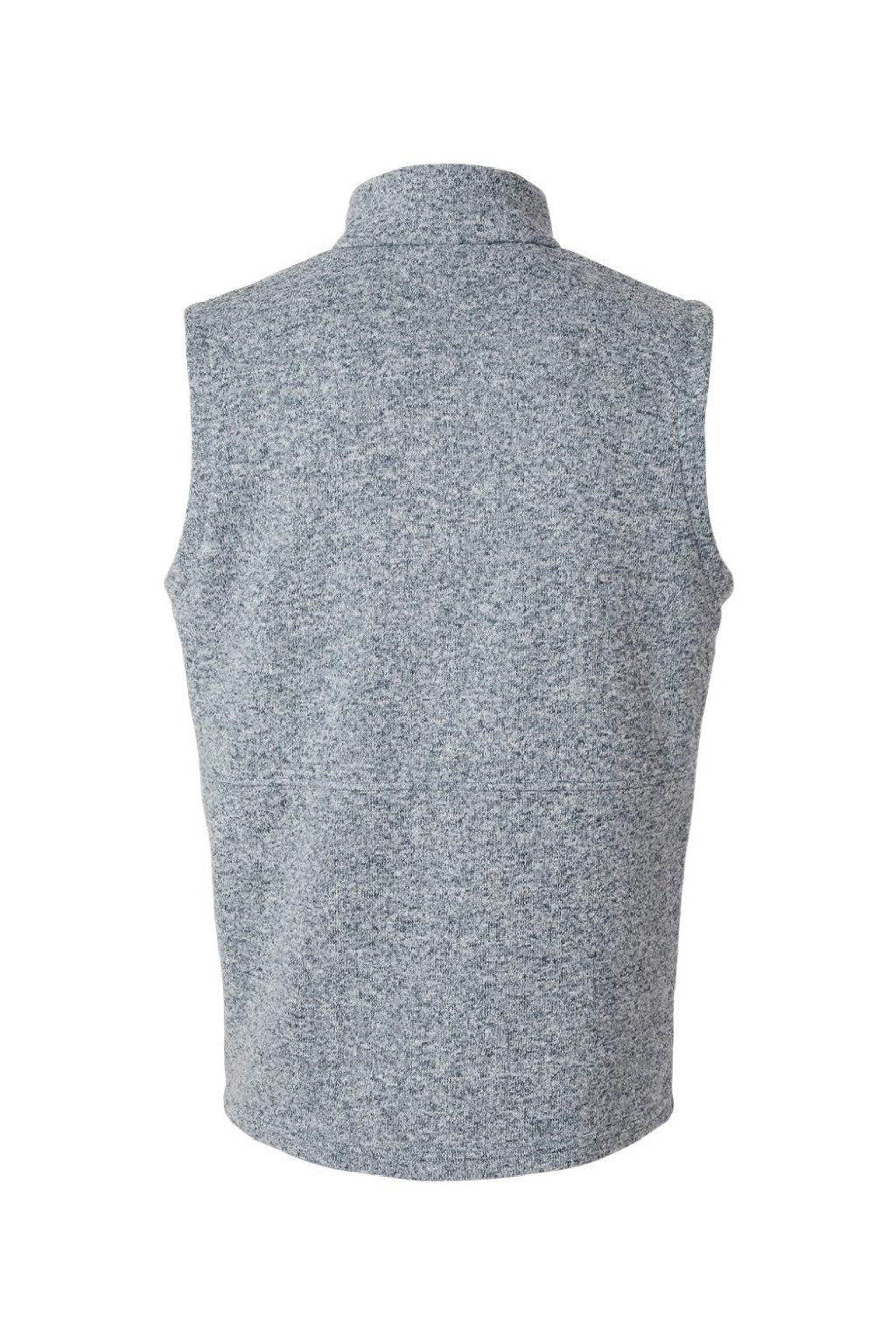 Columbia 209575 Mens Alto Pass Fleece Full Zip Vest Heather Dark Mountain Blue Flat Back