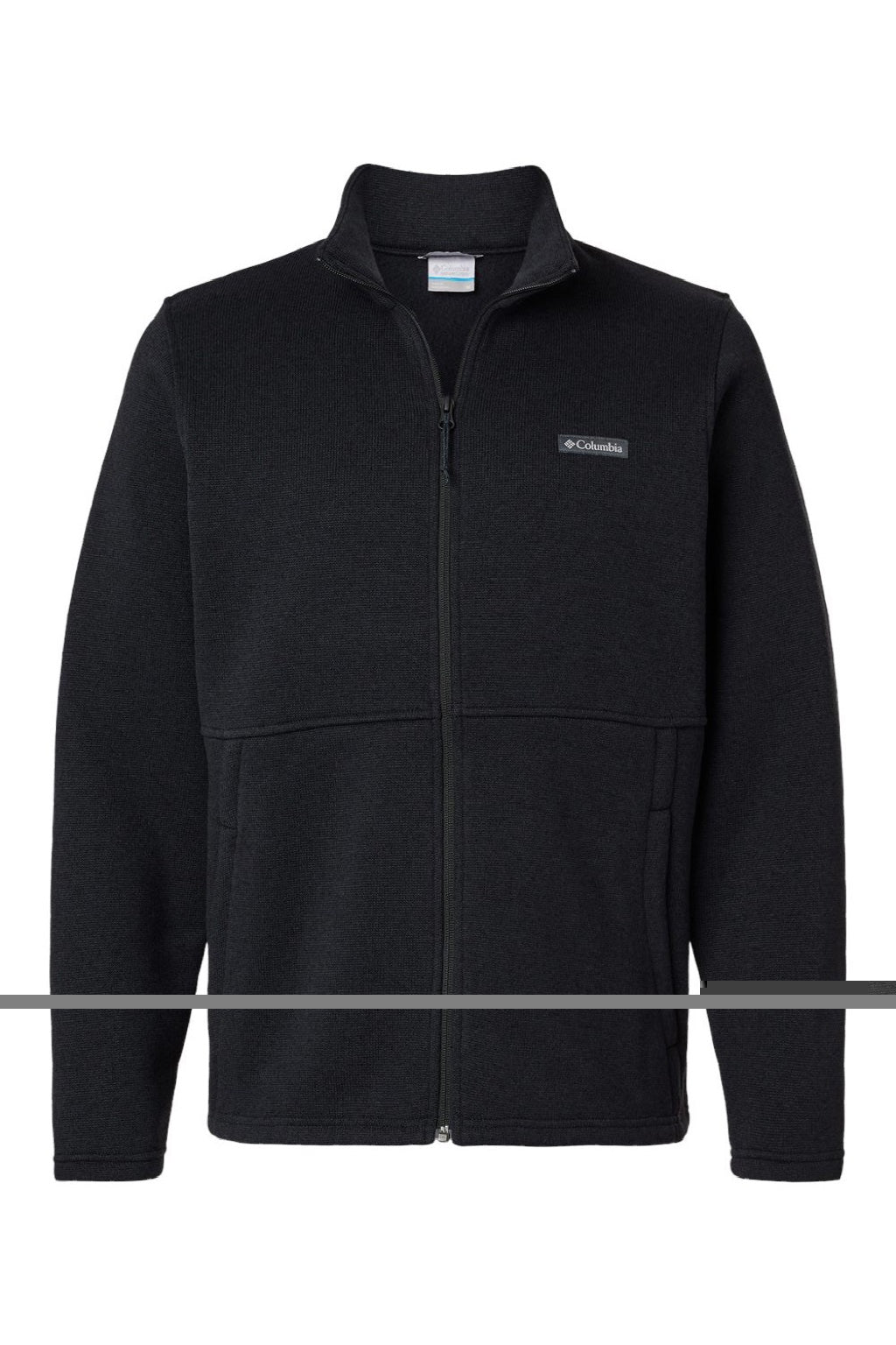Columbia 209574 Mens Alto Pass Fleece Full Zip Sweatshirt w/ Pockets Black Flat Front