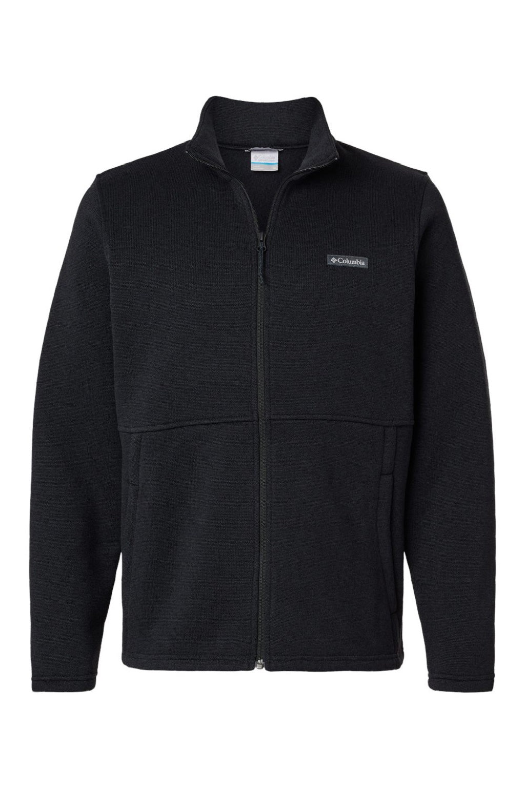 Columbia 209574 Mens Alto Pass Fleece Full Zip Sweatshirt w/ Pockets Black Flat Front