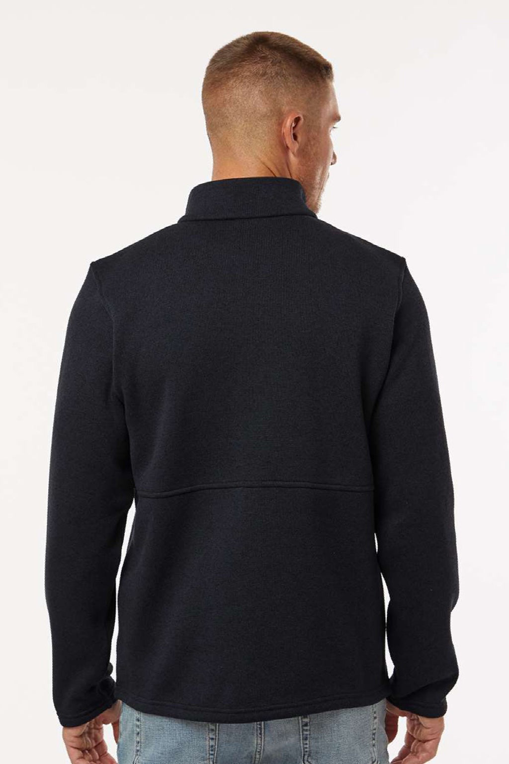 Columbia 209574 Mens Alto Pass Fleece Full Zip Sweatshirt w/ Pockets Black Model Back