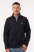 Columbia 209574 Mens Alto Pass Fleece Full Zip Sweatshirt w/ Pockets Black Model Front