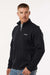 Columbia 209574 Mens Alto Pass Fleece Full Zip Sweatshirt w/ Pockets Black Model Side