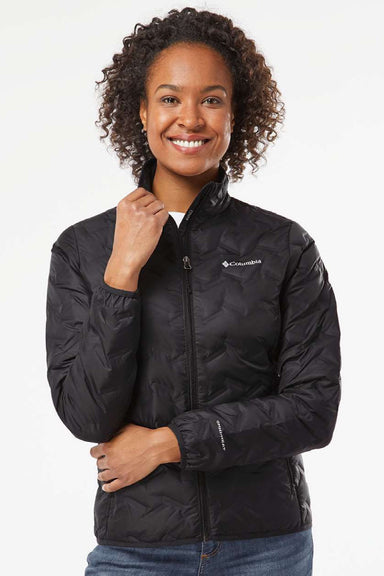 Columbia 208827 Womens Delta Ridge II Down Full Zip Jacket Black Model Front
