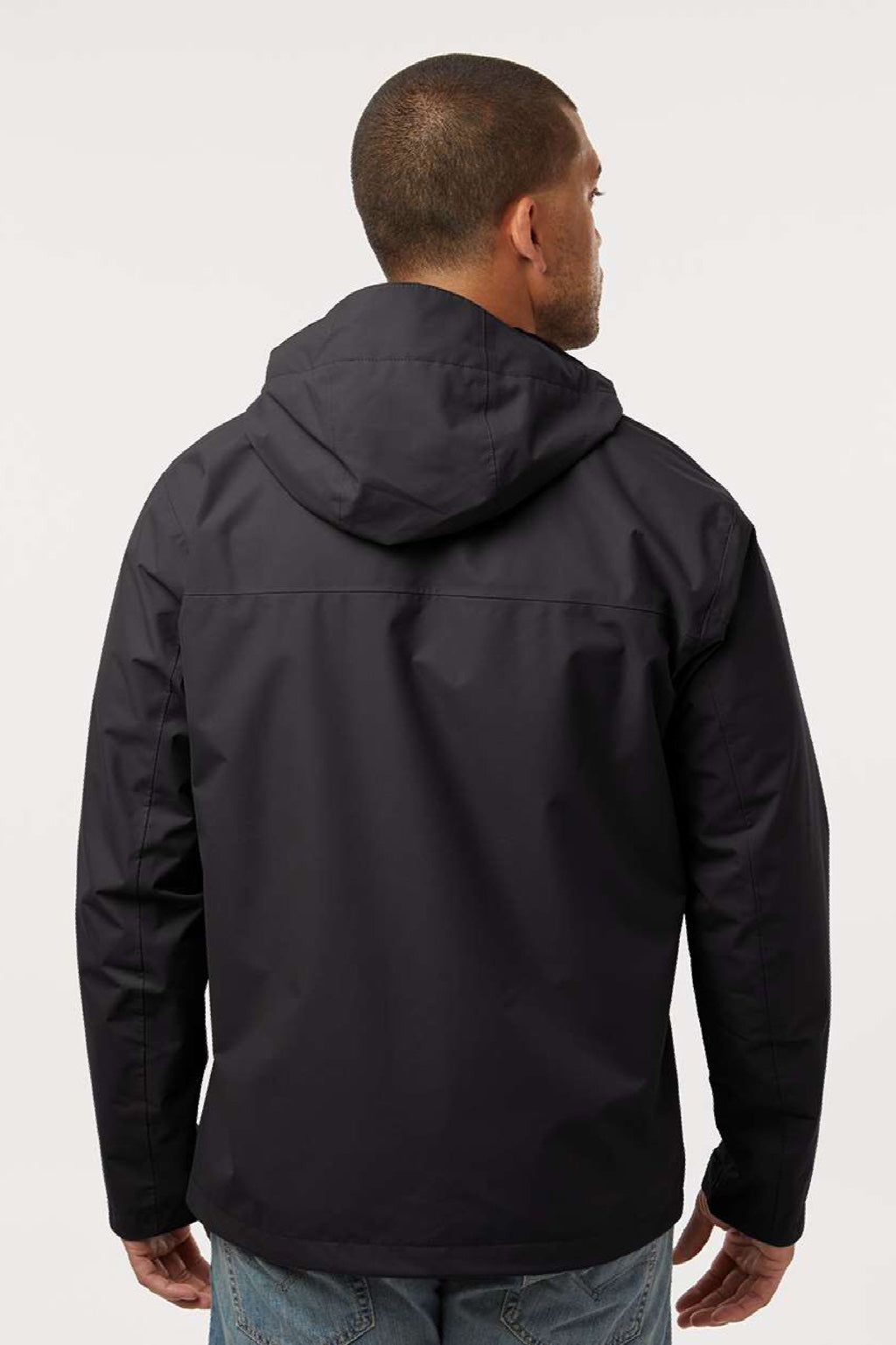 Columbia 208934 Mens Hikebound II Full Zip Hooded Jacket Black Model Back