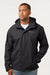 Columbia 208934 Mens Hikebound II Full Zip Hooded Jacket Black Model Front