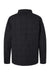 Columbia 205472 Mens Landroamer Quilted Snap Down Shirt Jacket Black Flat Back