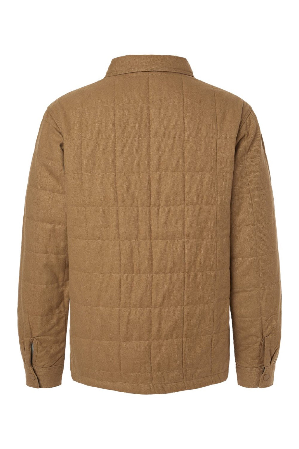 Columbia 205472 Mens Landroamer Quilted Snap Down Shirt Jacket Delta Brown Flat Back