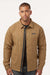 Columbia 205472 Mens Landroamer Quilted Snap Down Shirt Jacket Delta Brown Model Front