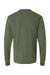 Tultex 202LS Mens Fine Jersey Long Sleeve Crewneck T-Shirt Military Green Flat Back